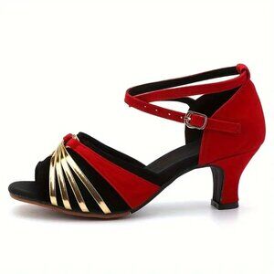 Women's US 9.5cm Heel Dancing Shoes Ballroom‎ Latin Dance Shoes Rubber Sole High